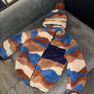 H&M kids teddy fur and hat